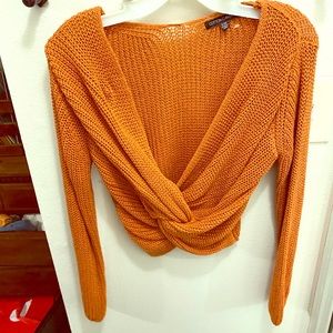 Knit cropped sweater